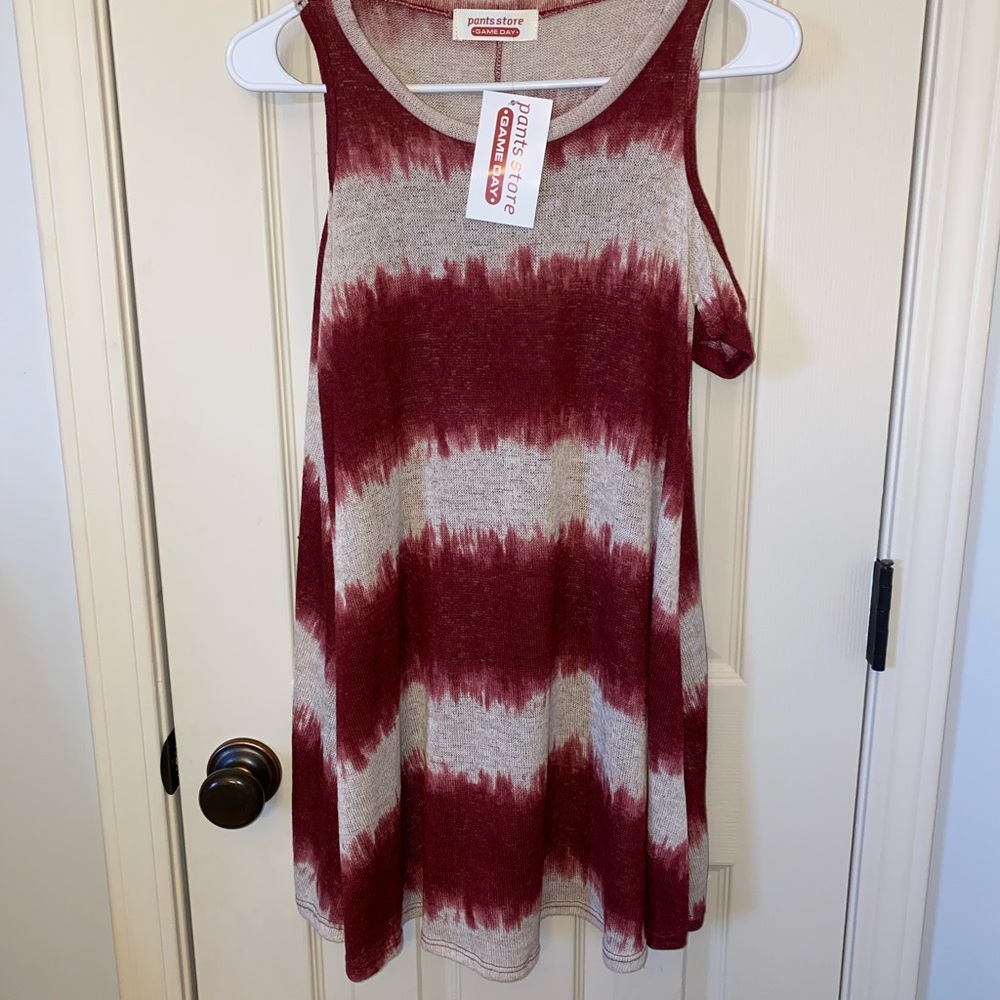 Crimson and Grey Tank, Perfect for Gameday